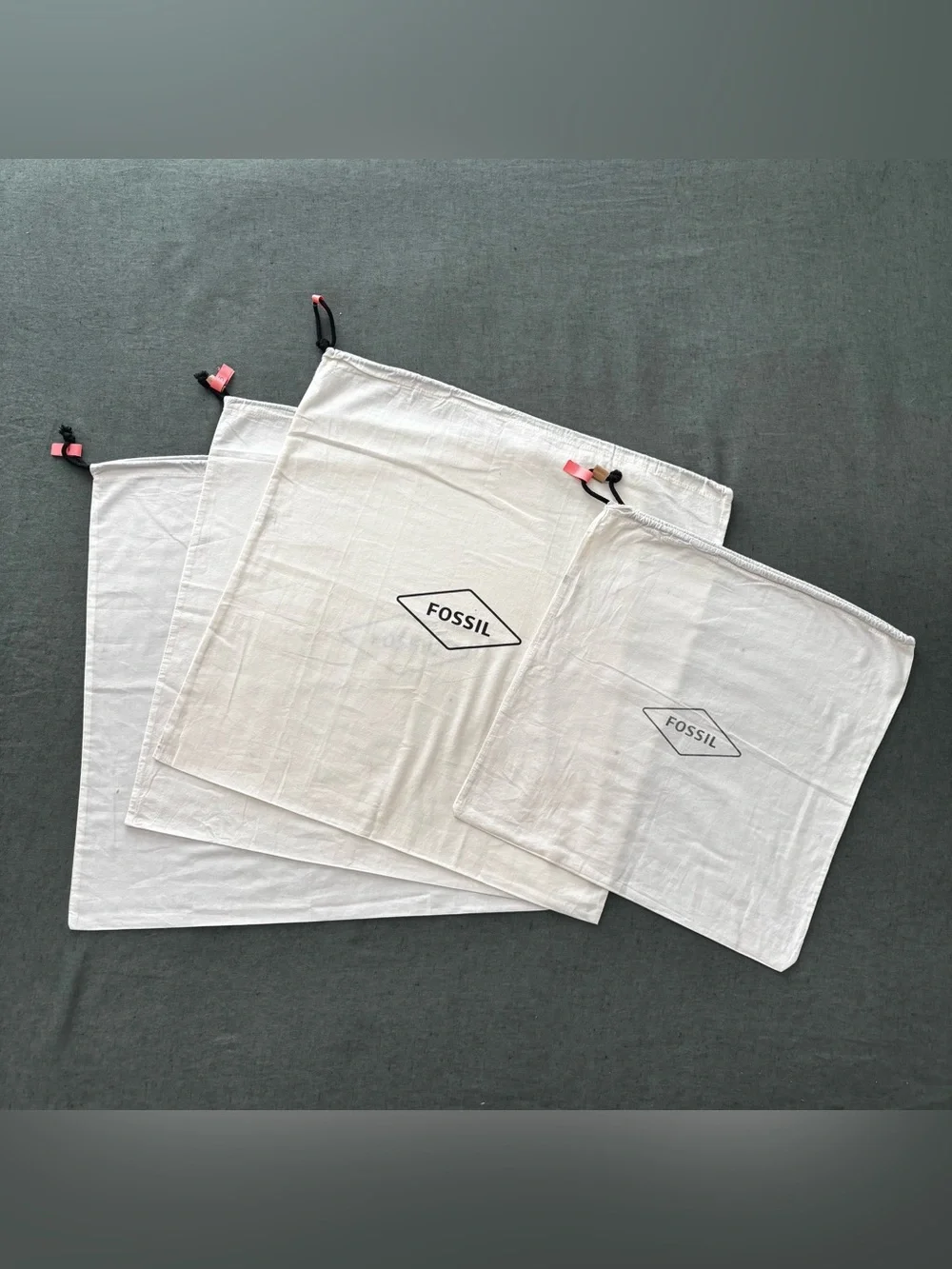 Fossil Drawstring Dust Bags Set of 4